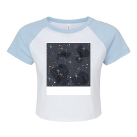 Space Music Raglan Crop Top | Artistshot