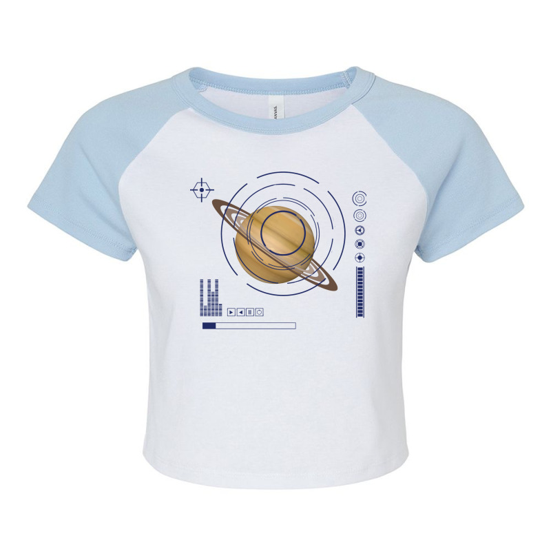 Saturn Exploration Space Travel Quote Raglan Crop Top by seyaramemri1 | Artistshot