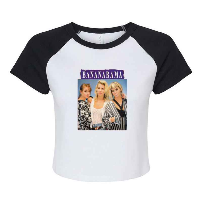 Woman-bananarama 1 Raglan Crop Top by JimmyChandler | Artistshot