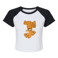 Sausage T-shirt Casing Graphy Smoking.png Raglan Crop Top | Artistshot