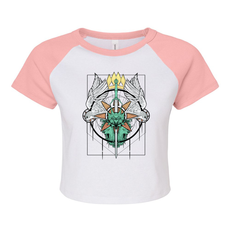 Child Of Destiny Raglan Crop Top by JohnLoechler | Artistshot