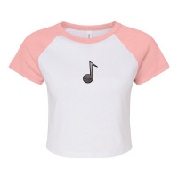 Music Notes Cartoon 1 Raglan Crop Top | Artistshot