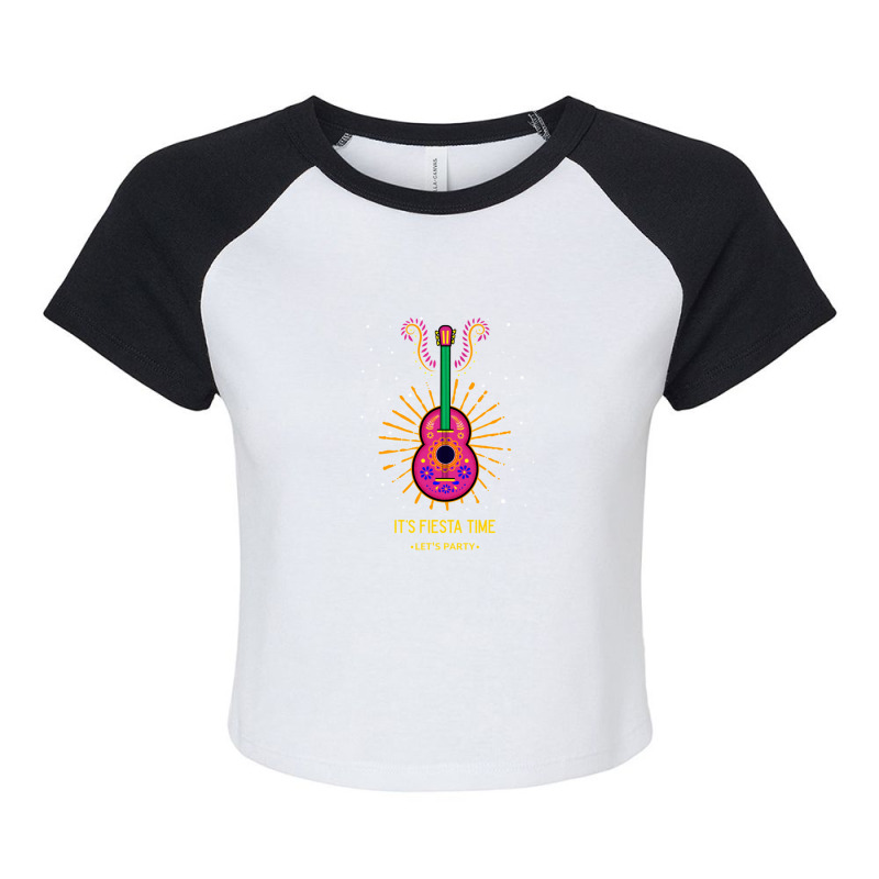 It's Fiesta Time - Latin Music Party Raglan Crop Top by GregoryHoneycutt | Artistshot