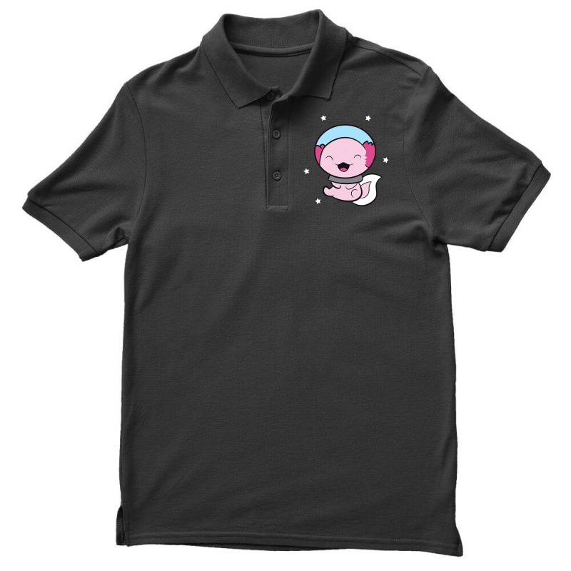 Cute Space Axolotl Kawaii Axolotl In Space Astrona Men's Polo Shirt | Artistshot