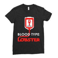 Blood Type Lobster Seafood Boil Maine Lobster Ladies Fitted T-shirt | Artistshot