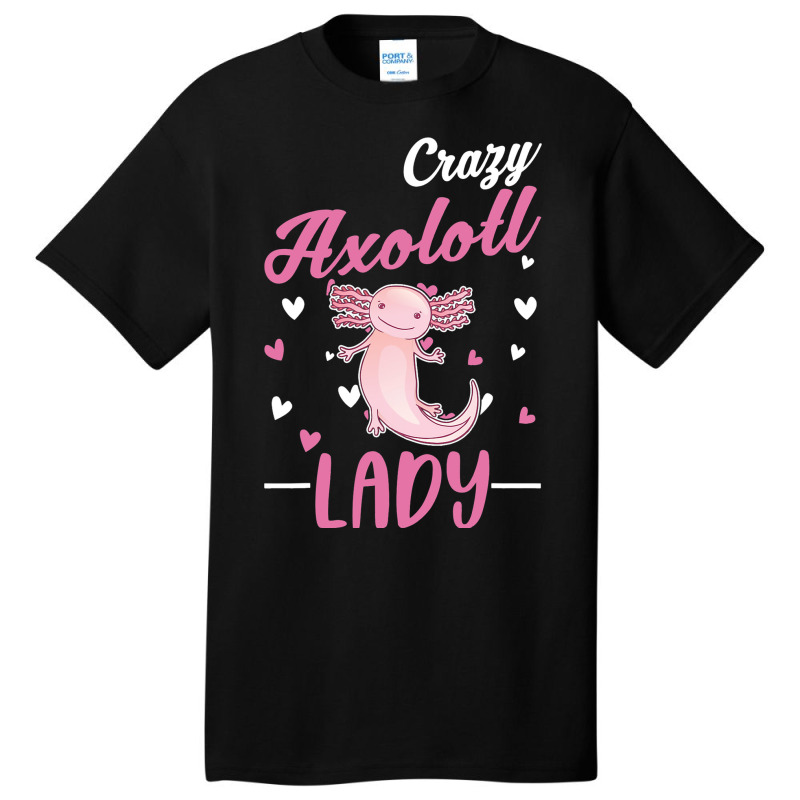 Crazy Axolotl Lady Axolotl Girl Basic T-shirt | Artistshot