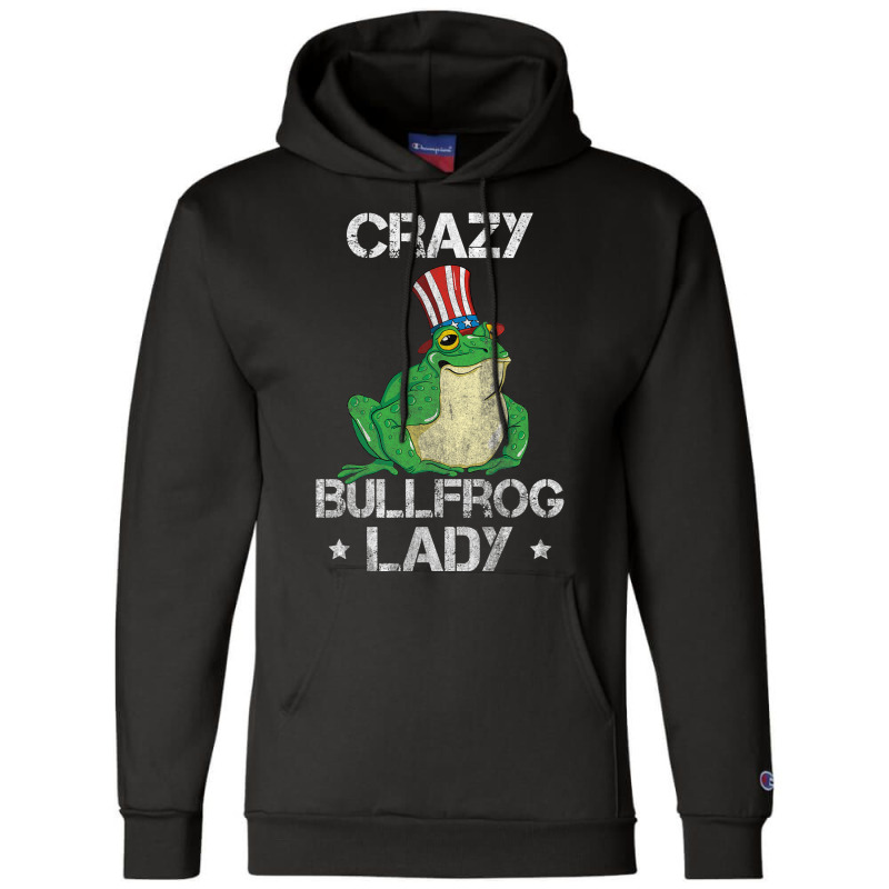 Crazy Bullfrog Lady Catches And Eats Frogs For Toa Champion Hoodie | Artistshot