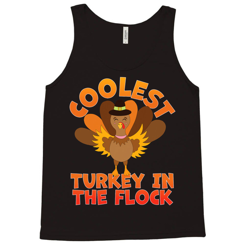 Coolest Turkey In The Flock Toddler Boys Thanksgiv Tank Top | Artistshot