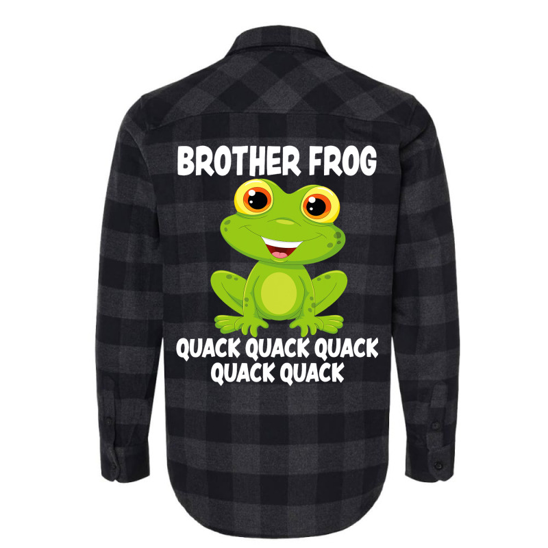 Brother Frog Animal Pun Love Amphibian Toad Frogs  Flannel Shirt by KayleaGrosso | Artistshot