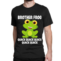 Brother Frog Animal Pun Love Amphibian Toad Frogs  Classic T-shirt | Artistshot