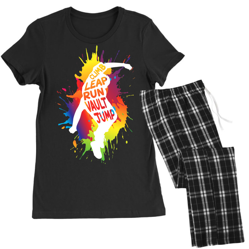 City Ninja Back Flip Parkour Freerunner Kids Trace Women's Pajamas Set by MahloBrook | Artistshot