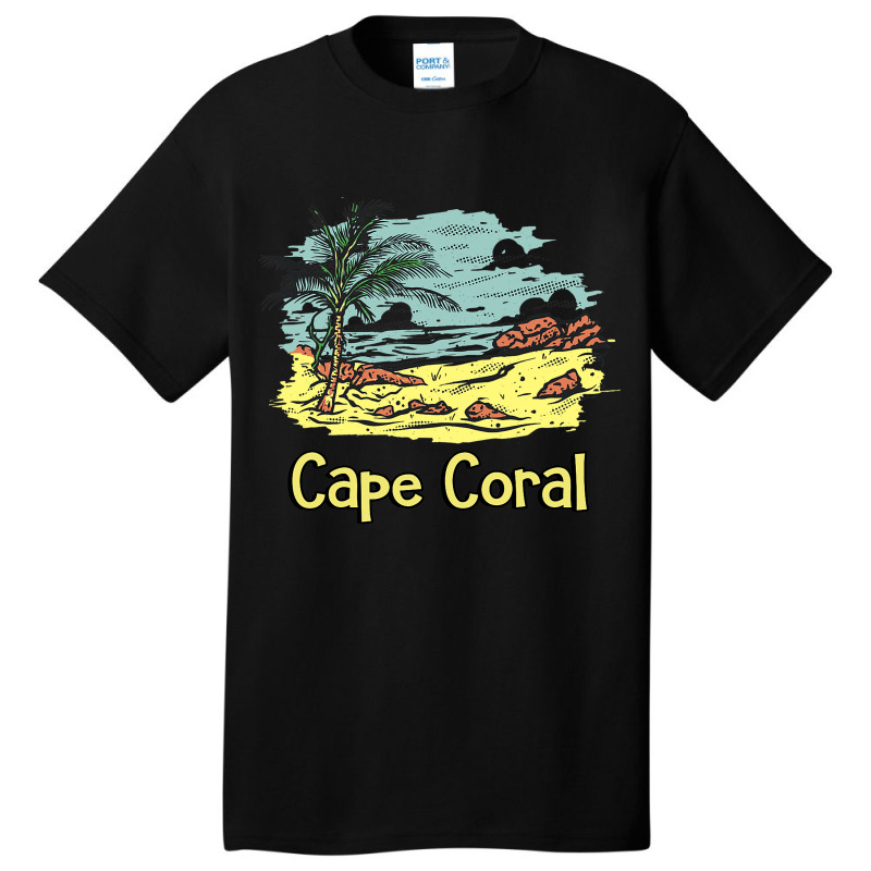 Cape Coral Beach Sun Surf Sand Travel Basic T-shirt | Artistshot