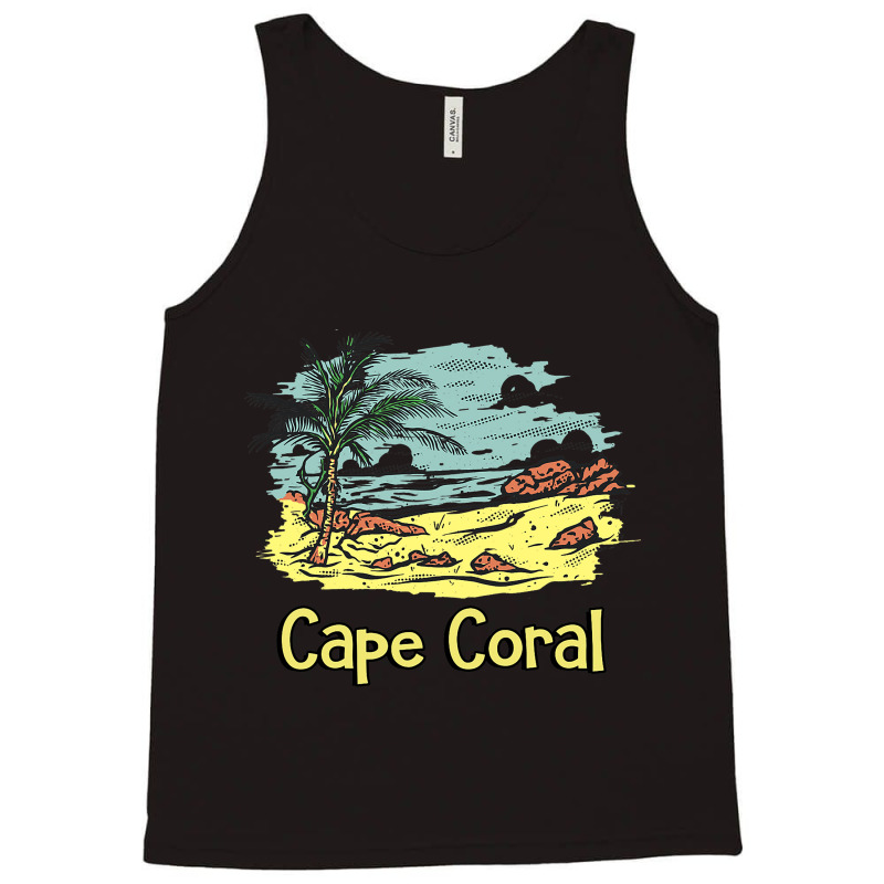 Cape Coral Beach Sun Surf Sand Travel Tank Top | Artistshot