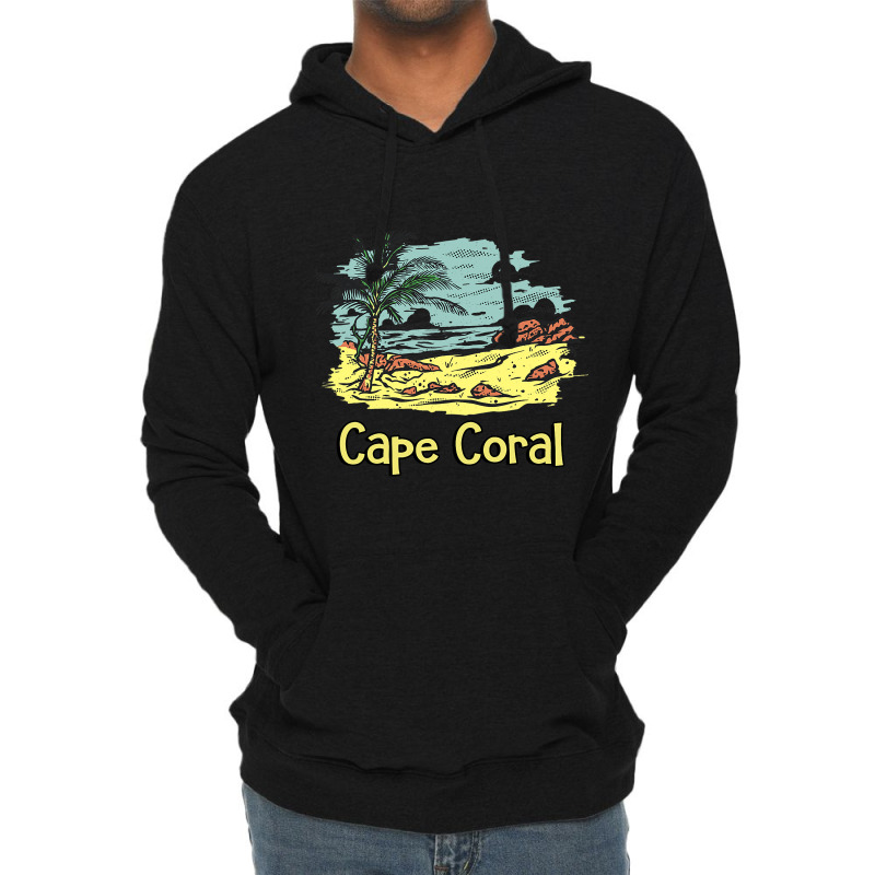 Cape Coral Beach Sun Surf Sand Travel Lightweight Hoodie | Artistshot