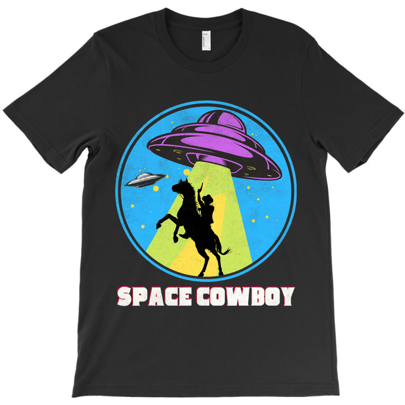 Cowboy Alien Spaceship Vintage Distressed Western T-shirt | Artistshot