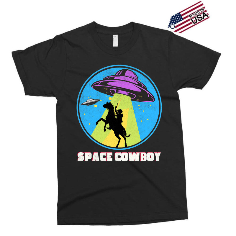 Cowboy Alien Spaceship Vintage Distressed Western Exclusive T-shirt | Artistshot