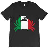 Crab Vintage Italy 2italian Flag Seafood Lover Ita T-shirt | Artistshot