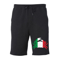 Crab Vintage Italy 2italian Flag Seafood Lover Ita Fleece Short | Artistshot