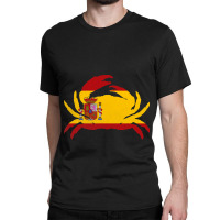 Crab Vintage Spain Spanish Flag Seafood Lover Classic T-shirt | Artistshot