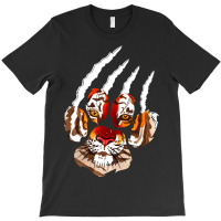 Tiger Paw Print With Tiger Marks Tiger Print T-shirt | Artistshot