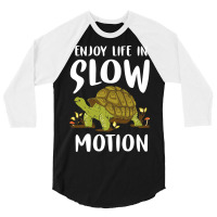 Turtle Tortoise Chill Slow Loggerhead Leatherback  3/4 Sleeve Shirt | Artistshot