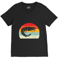 Vintage Shrimp 2crayfish Fan Crustacean Fanatic Cr V-neck Tee | Artistshot