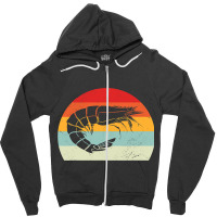 Vintage Shrimp 2crayfish Fan Crustacean Fanatic Cr Zipper Hoodie | Artistshot