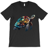 Turtle Art Animal Motif Colourful Turtle 21 T-shirt | Artistshot