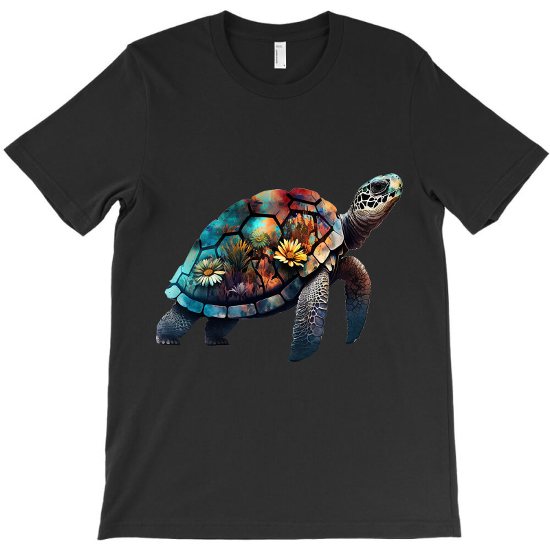 Turtle Art Animal Motif Colourful Turtle 21 T-shirt | Artistshot