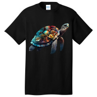 Turtle Art Animal Motif Colourful Turtle 21 Basic T-shirt | Artistshot