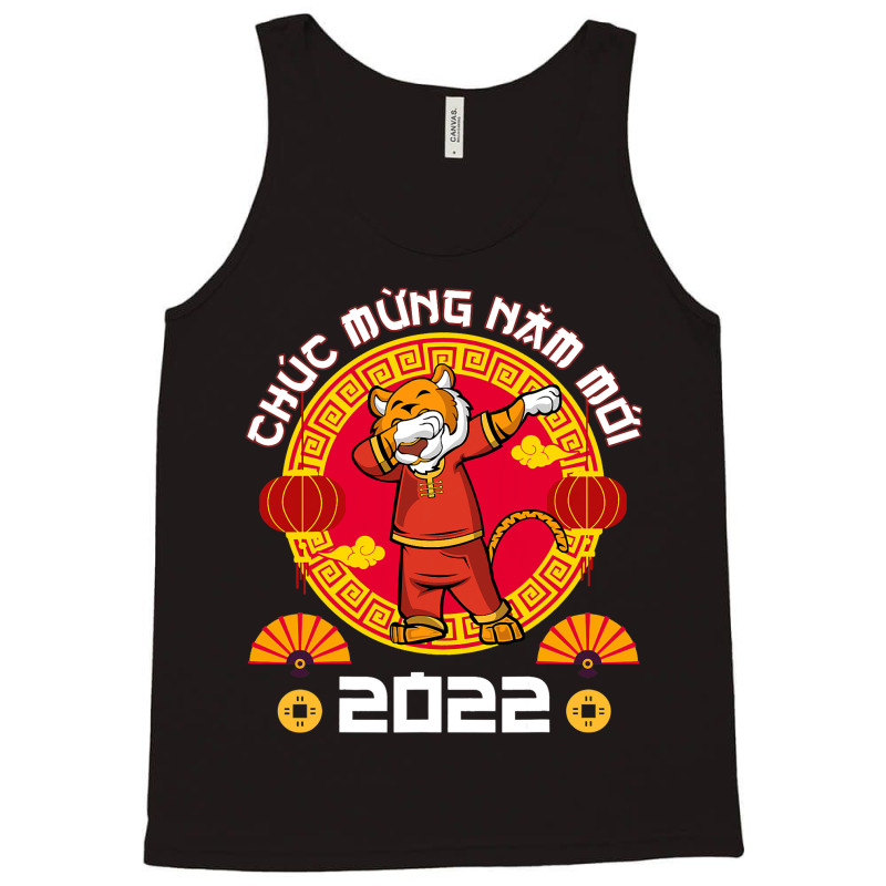 Tiger Dabbing 2vietnamese New Year 2chuc Mung Nam  Tank Top | Artistshot