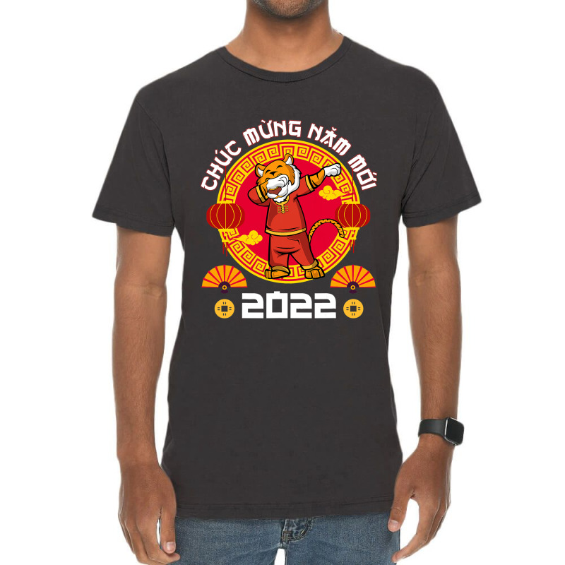 Tiger Dabbing 2vietnamese New Year 2chuc Mung Nam  Vintage T-shirt | Artistshot