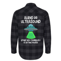 Ultrasound Technologists Alien Sonographers Radiol Flannel Shirt | Artistshot