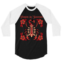 Venus Flower In Scorpio Nocturnal Animal Scorpion 3/4 Sleeve Shirt | Artistshot