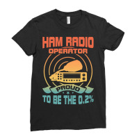 Vintage Ham Radio Operator 2retro Proud Amateur Ra Ladies Fitted T-shirt | Artistshot