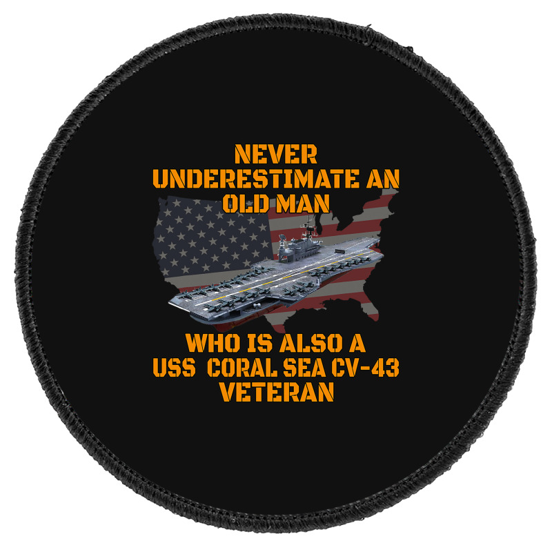 Veteran Day Aircraft Carrier Coral Sea Cv43 Warshi Round Patch | Artistshot