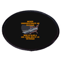 Veteran Day Aircraft Carrier Coral Sea Cv43 Warshi Oval Patch | Artistshot