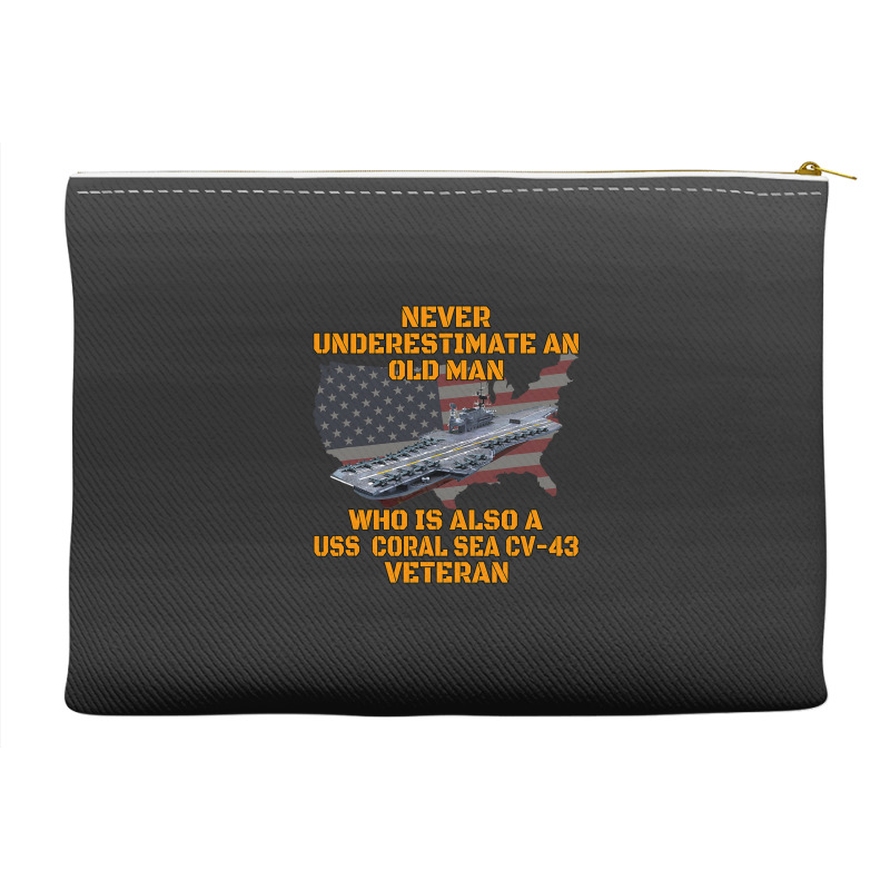 Veteran Day Aircraft Carrier Coral Sea Cv43 Warshi Accessory Pouches | Artistshot