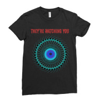 They’re Watching You. Paranoia Alien Creepy Ladies Fitted T-shirt | Artistshot