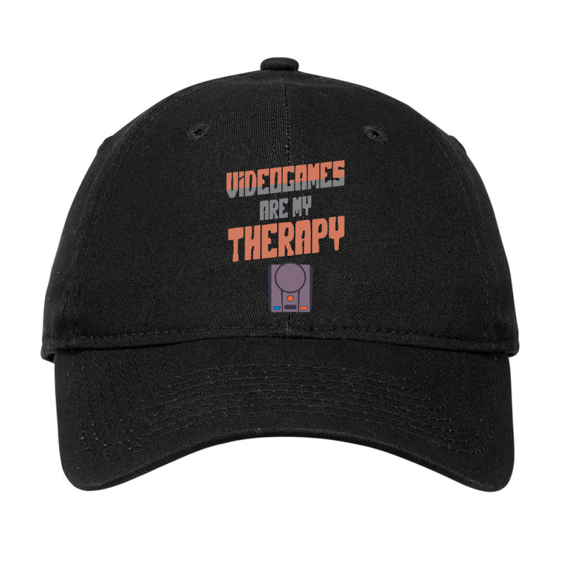 Video Games Are My Therapy Novelty Gamer Gift Sarc Adjustable Cap by WALTERHODOSKY | Artistshot