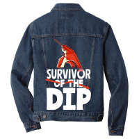 Survive The Dip Trading Day Investor Day Men Denim Jacket | Artistshot