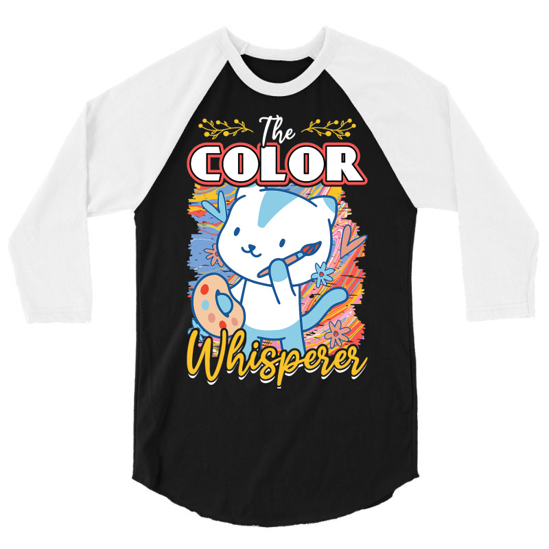 The Color Whisperer 2painter 3/4 Sleeve Shirt | Artistshot