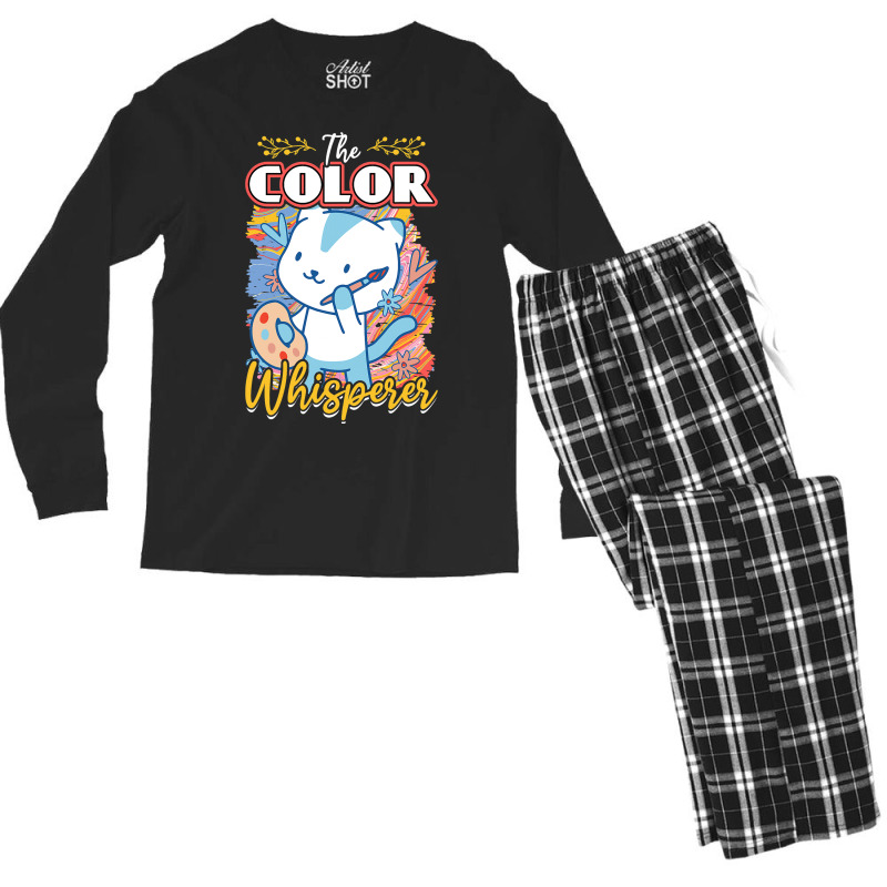 The Color Whisperer 2painter Men's Long Sleeve Pajama Set | Artistshot