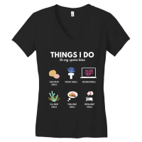 Things I Do In My Spare Time Aquarium Coral Frag 2 Women's V-neck T-shirt | Artistshot