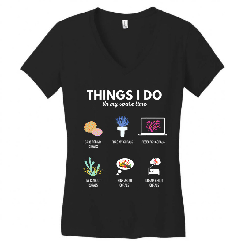 Things I Do In My Spare Time Aquarium Coral Frag 2 Women's V-Neck T-Shirt by TONYGYARMATI | Artistshot