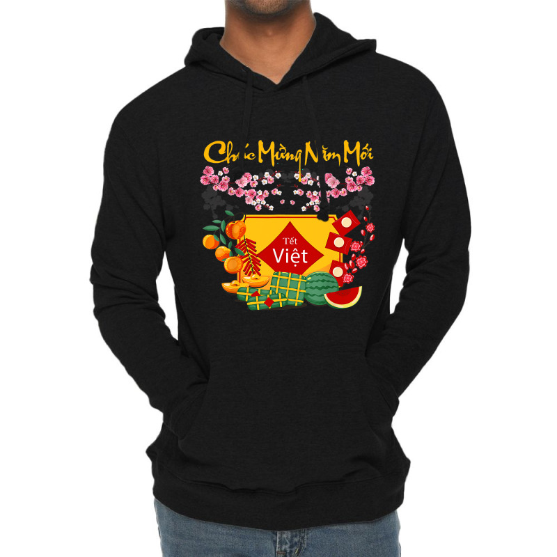 Vietnamese Lunar New Year Tet Viet Tiger Chuc Mung Lightweight Hoodie | Artistshot