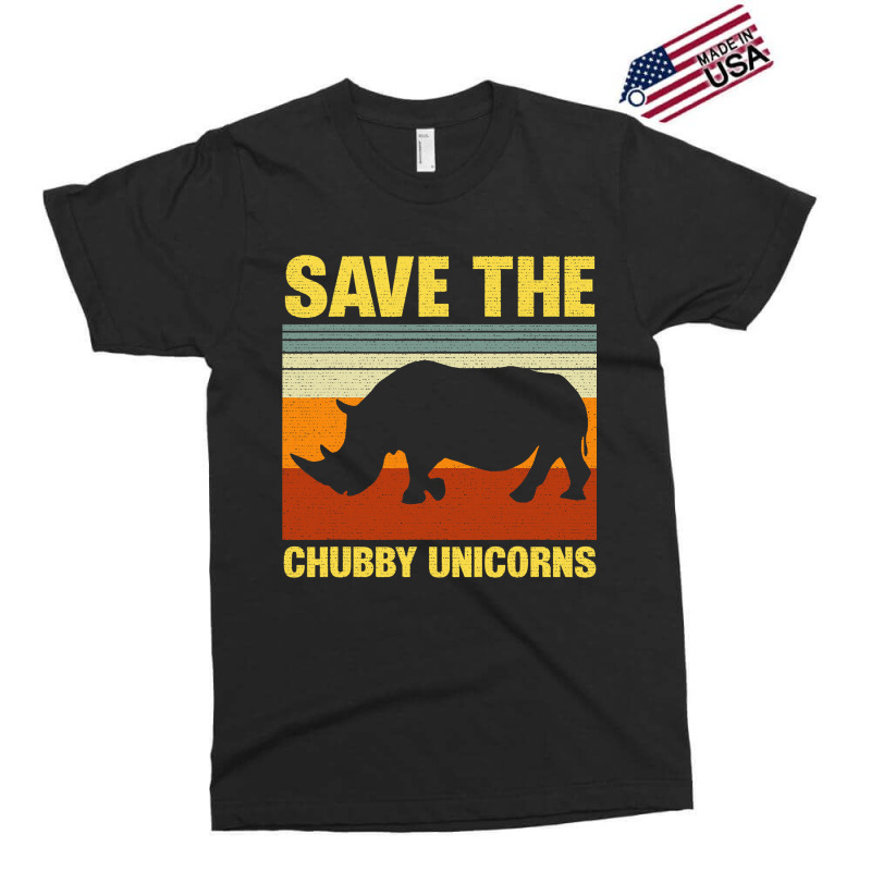 Vintage Sunset Save The Chubby Unicorns Fat Rhino Exclusive T-shirt | Artistshot