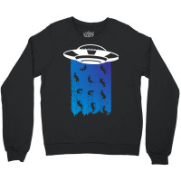 Ufo Abduction Alien Cat Extraterrestrial Kitty Own Crewneck Sweatshirt | Artistshot