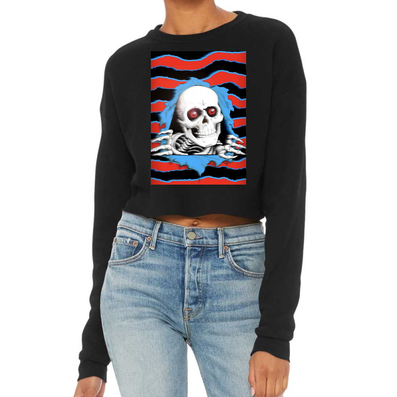 Smile Pop Art Cartoon Cropped Sweater | Artistshot