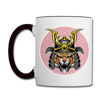 Tiger Samurai Helmet Funny Japanese Warrior Design Coffee Mug | Artistshot